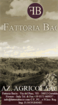 Mobile Screenshot of fattoriabacio.com